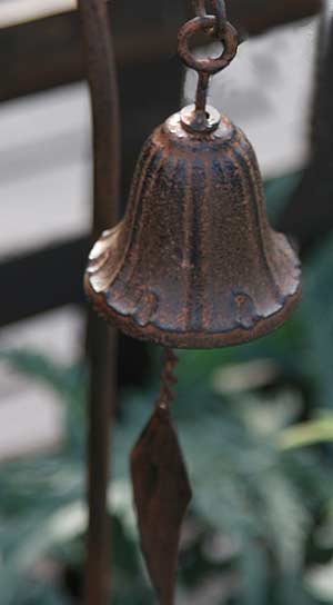 Ornamental cast iron bell