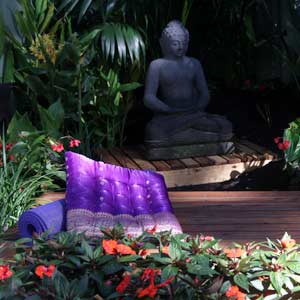 Ornamental Statue in the outdoor living space